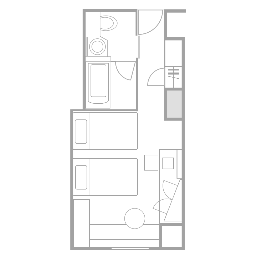 객실 레이아웃 슈페리어-트윈