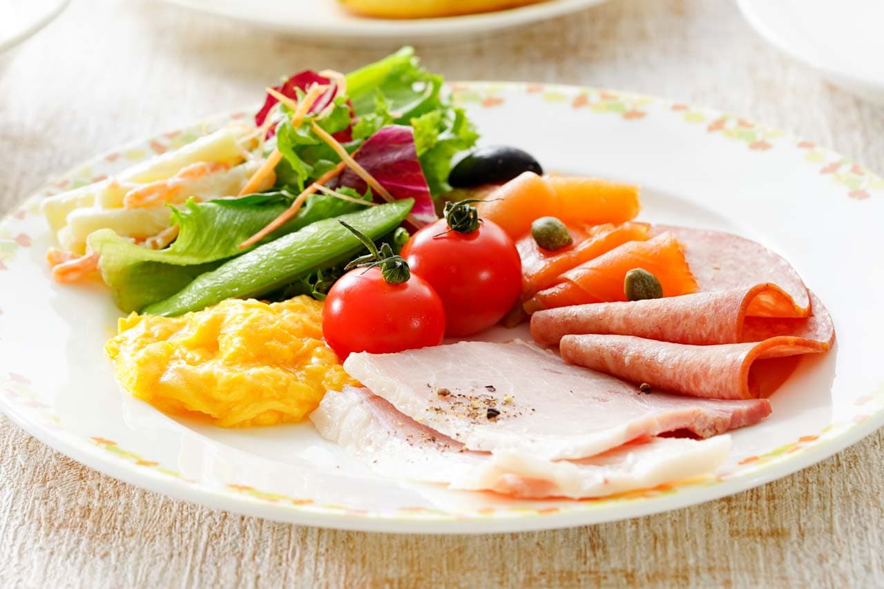Mixed breakfast menu