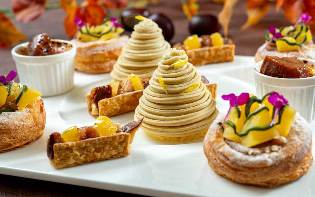 7種の栗のスイーツイメージ　スイーツ＆ミニセミナー 秋のスイーツ賞味会 茨城県の栗