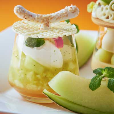 プレミアムメロンツインパフェ / The Parfait of Melon