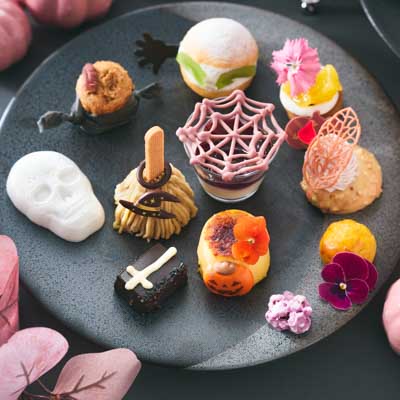 ハロウィンアフタヌーンティーセット / The Halloween Afternoon Tea Set 上段スイーツ