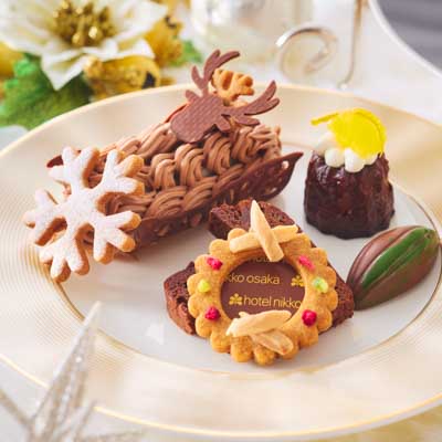 クリスマスアフタヌーンティーセット / The Christmas Afternoon Tea Set 中段スイーツ