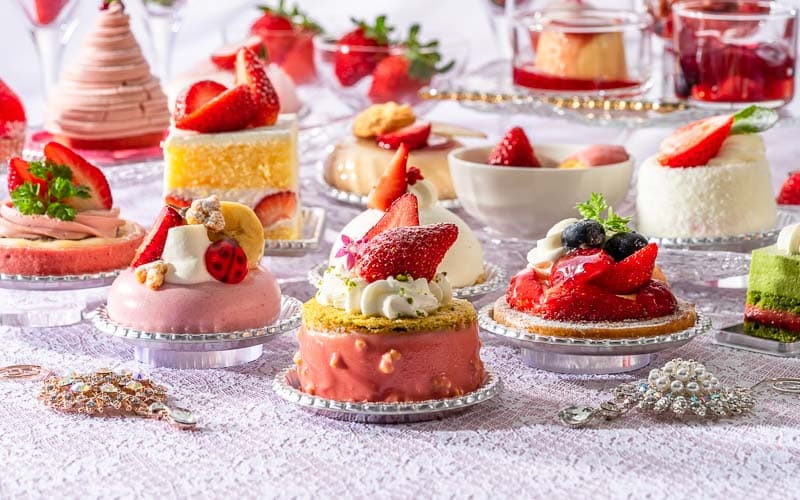 苺のスイーツオーダーブッフェ