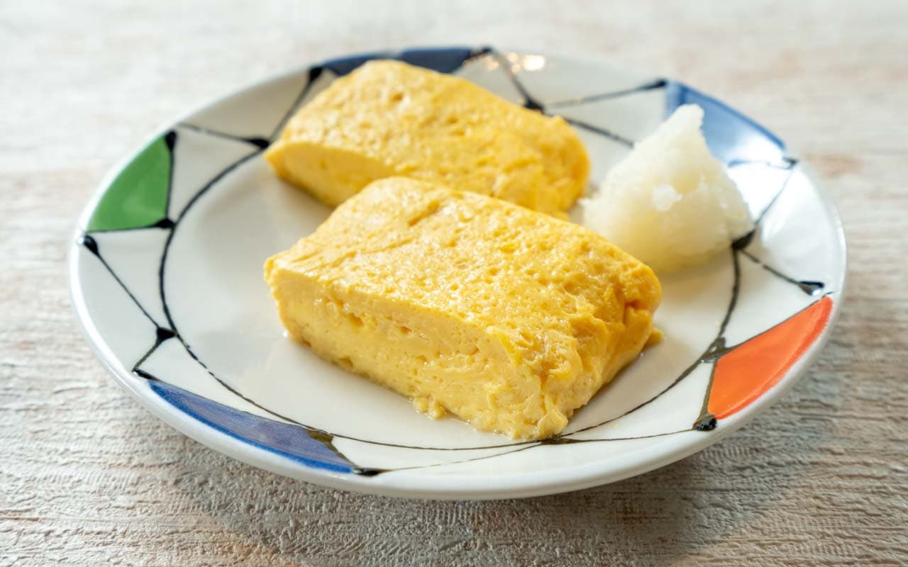 焼き立てだし巻き玉子