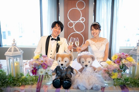 結婚式、ウエディングパーティ、ウエディングテーブル