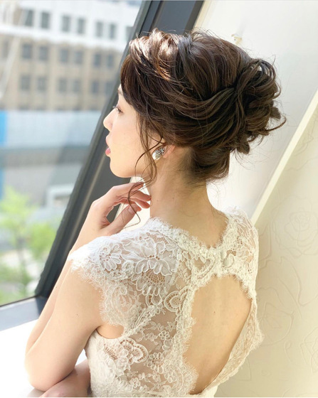 花嫁ヘア。花嫁ヘアスタイル