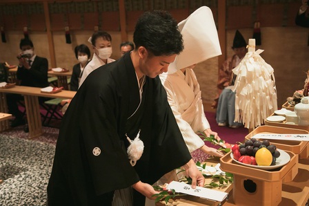 神前式　神前式流れ　大阪結婚式