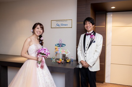 カラードレス　カラードレスの選び方　結婚式　ピンク