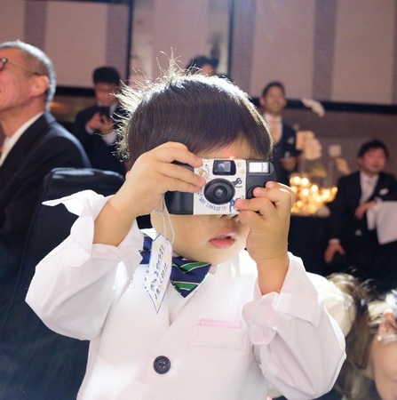 インスタントカメラ　子供カメラマン　写ルンです　結婚式