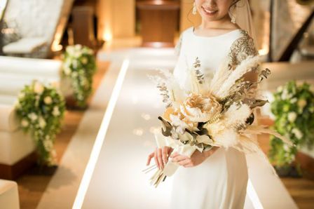 結婚式　ブーケ　クラッチブーケ