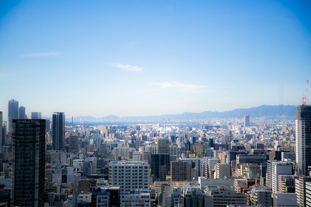 御堂筋夜景　スカイテラス　スカイバンケット　大人数　結婚式　夜景　絶景