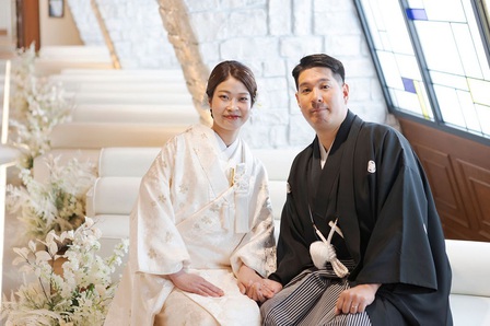 和装　チャペル　人前式　結婚式