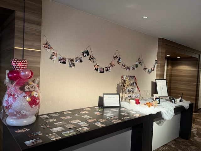 先輩カップルのウェルカムスペースと会場コーディネート プランナーブログ 大阪のホテルウエディング 結婚式 ホテル日航大阪 Hotel Nikko Osaka 公式サイト